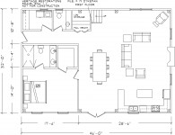 Suggested floor plan, first floor